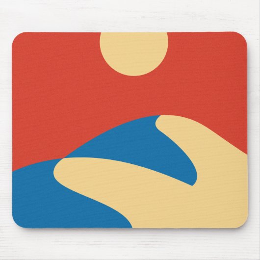 Mid Century Sahara Wüste, Mod Wall Art Mousepad (Vorne)
