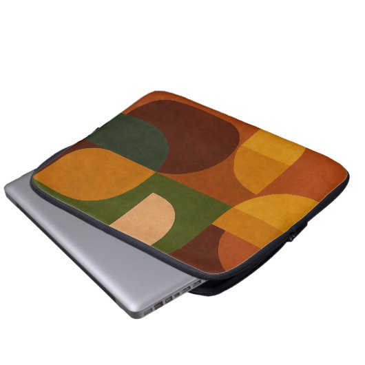 Mid-Century Soul Pattern Laptopschutzhülle (Vorne Knopf)