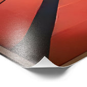 Mid Century Space Age Art Wormhole Port Fotodruck (Ecke)