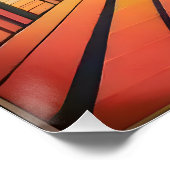 Mid Century Space Age Art Wormhole Port Poster (Ecke)