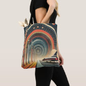 Mid Century Space Age Art Wormhole Port Tasche (Von Nahem)