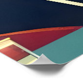 Mid Century Space Age Cocktail Party Poster (Ecke)