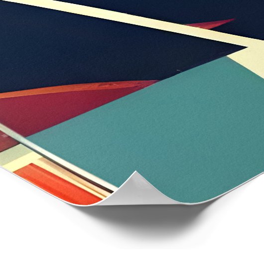 Mid Century Space Age Cocktail Party Poster (Ecke)