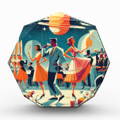 Mid Century Space Age Cocktailparty Fotoblock (Vorderseite)