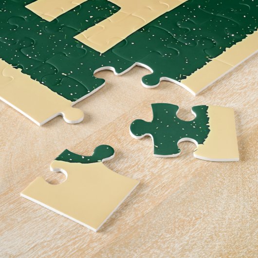 Mid Century St. Patrick's Shamrock Martini Art Puzzle (Seite)