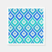 Mid Century Starbrup on Blue Turqouise Ogee Serviette (Vorderseite)