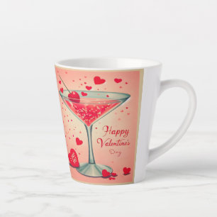 Mid Century Valentine Martini Cocktail Milchtasse