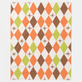 Mid-Century Vibes – Cozy Geometric Fleece-Decke Fleecedecke (Vorderseite)