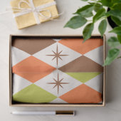 Mid Century Vibes - Retro Geometric Tissue Paper Seidenpapier (Geschenk)