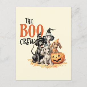 Mid-Century-Vintage-Stil "Die Boo-Crew" Postkarte
