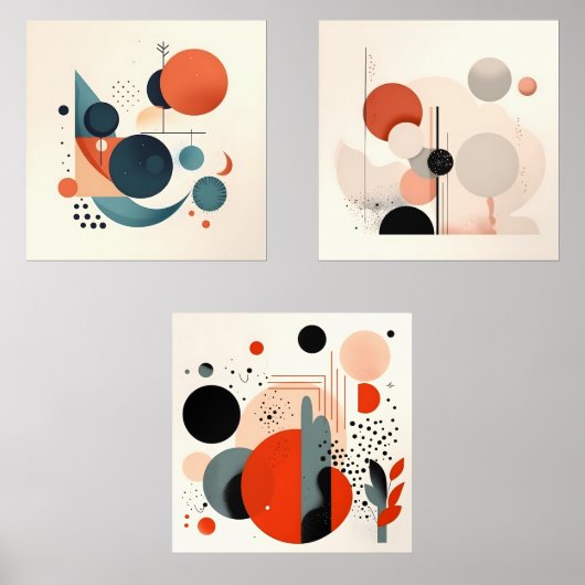 Mid Century Wall Art Set (Vorderseite)