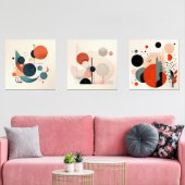 Mid Century Wall Art Set (Wohnzimmer)