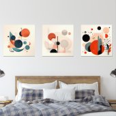 Mid Century Wall Art Set (Schlafzimmer)