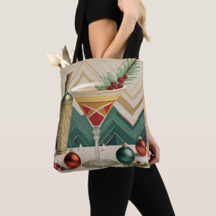 Mid Century Weihnachts-Cocktailparty Happy Hour Tasche