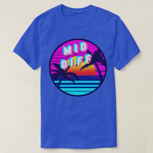 Mid Diff Retrowave T-Shirt (Design vorne)