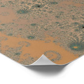 Mid Gold Spirole Poster (Ecke)