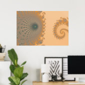 Mid Gold Spirole Poster (Heimbüro)