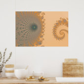 Mid Gold Spirole Poster (Küche)