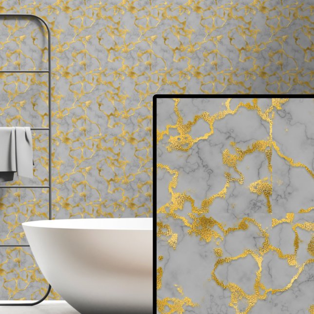 Mid Gray Gold Golden Tapete (Von Creator hochgeladen)