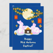 Mid Herbst Festival Moon Rabbit Mooncake Osmanthus (Vorne/Hinten)
