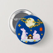 Mid Herbst Festival Moon Rabbit Mooncake Osmanthus Button (Vorne & Hinten)