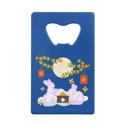 Mid Herbst Festival Moon Rabbit Mooncake Osmanthus Geldbeutel Flaschenöffner (Rückseite)