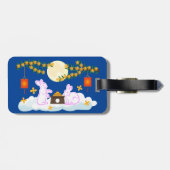 Mid Herbst Festival Moon Rabbit Mooncake Osmanthus Gepäckanhänger (Rückseite horizontal)