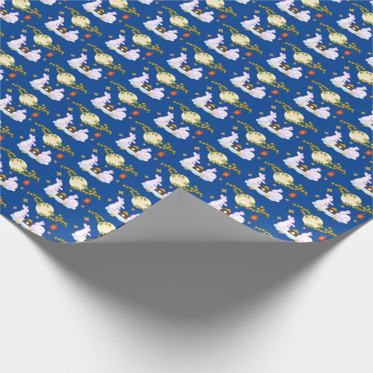 Mid Herbst Festival Moon Rabbit Mooncake Osmanthus Geschenkpapier (Ecke)