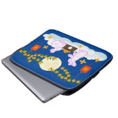 Mid Herbst Festival Moon Rabbit Mooncake Osmanthus Laptopschutzhülle (Vorne Knopf)