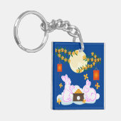 Mid Herbst Festival Moon Rabbit Mooncake Osmanthus Schlüsselanhänger (Vorderseite links)