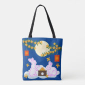 Mid Herbst Festival Moon Rabbit Mooncake Osmanthus Tasche (Rückseite)