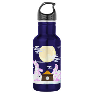 Mid Herbst Festival Moon Rabbit Mooncake Wolken Edelstahlflasche