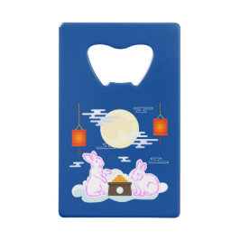 Mid Herbst Festival Moon Rabbit Mooncake Wolken Geldbeutel Flaschenöffner