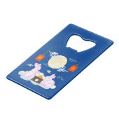 Mid Herbst Festival Moon Rabbit Mooncake Wolken Geldbeutel Flaschenöffner (Vorderseite Schrägansicht)