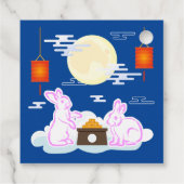 Mid Herbst Festival Moon Rabbit Mooncake Wolken Geschenkanhänger (Rückseite)