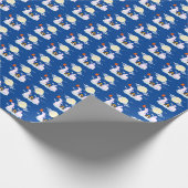 Mid Herbst Festival Moon Rabbit Mooncake Wolken Geschenkpapier (Ecke)