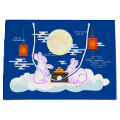 Mid Herbst Festival Moon Rabbit Mooncake Wolken Große Geschenktüte (Vorderseite)