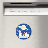 Mid Herbst Festival Moon Rabbit Mooncake Wolken Magnet (In Situ (Geschirrspüler))