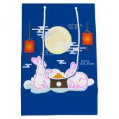 Mid Herbst Festival Moon Rabbit Mooncake Wolken Mittlere Geschenktüte (Rückseite)