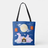 Mid Herbst Festival Moon Rabbit Mooncake Wolken Tasche (Rückseite)