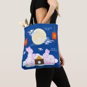 Mid Herbst Festival Moon Rabbit Mooncake Wolken Tasche (Von Nahem)