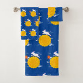 Mid Herbst Festival Mooncake Jumping Moon Rabbit Badhandtuch Set (Insitu)