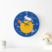 Mid Herbst Festival Mooncake Jumping Moon Rabbit Große Wanduhr (Zuhause)