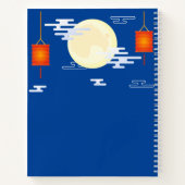 Mid Herbst Festival Mooncake Jumping Moon Rabbit Notizblock (Rückseite)
