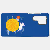 Mid Herbst Festival Mooncake Jumping Moon Rabbit Samsung Galaxy Hülle (Rückseite (Horizontal))