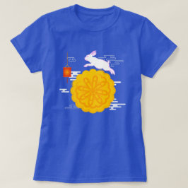 Mid Herbst Festival Mooncake Jumping Moon Rabbit T-Shirt