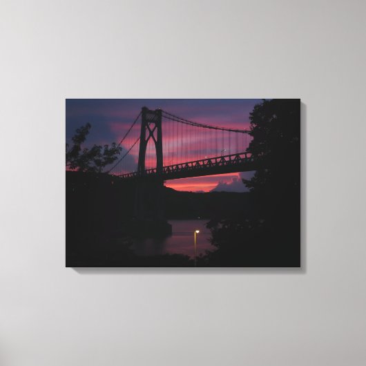 Mid-Hudson Bridge Sunset Leinwanddruck (Vorderseite)