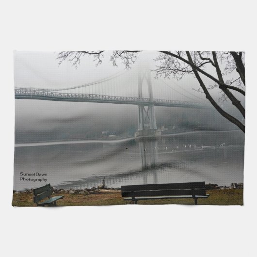 Mid-Hudson-Brücke Geschirrtuch (Horizontal)
