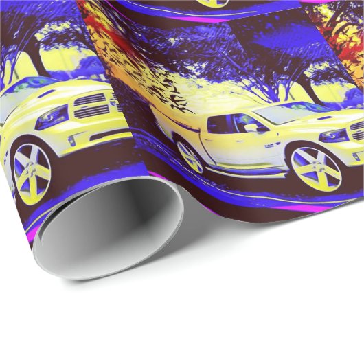 MID-KNIGHT FERNFAHRERRASTPLATZ GESCHENKPAPIER (Rolleneckpunkt)