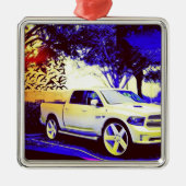 MID-KNIGHT FERNFAHRERRASTPLATZ SILBERNES ORNAMENT (Vorne)